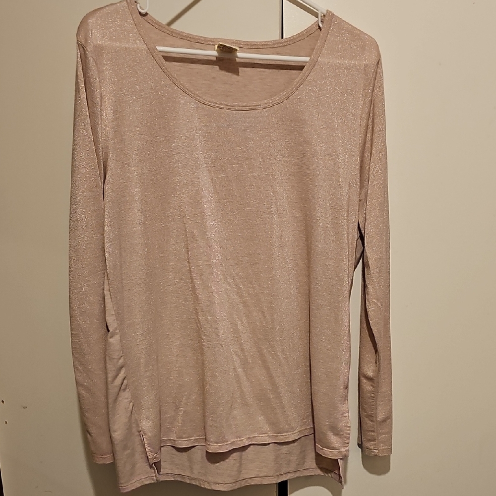 Faded Glory Soft Pink Long Sleeve Tee
